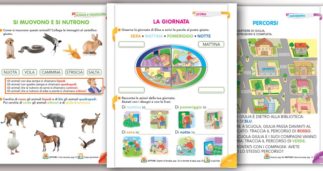 Materiale Informativo – Impaginato Discipline Prima Elementare Piccoli Eroi – RCS Editore