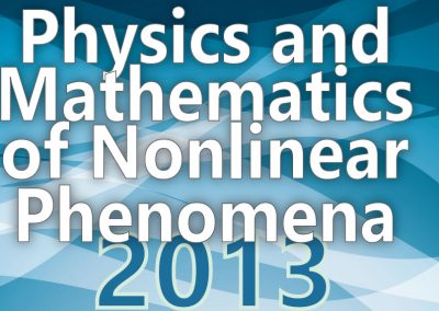 Materiale Informativo per Physics and Mathematics of Nonlinear Phenomena 2013