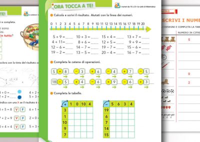 Materiale Informativo – Impaginato Matematica Prima Elementare Piccoli Eroi – RCS Editore